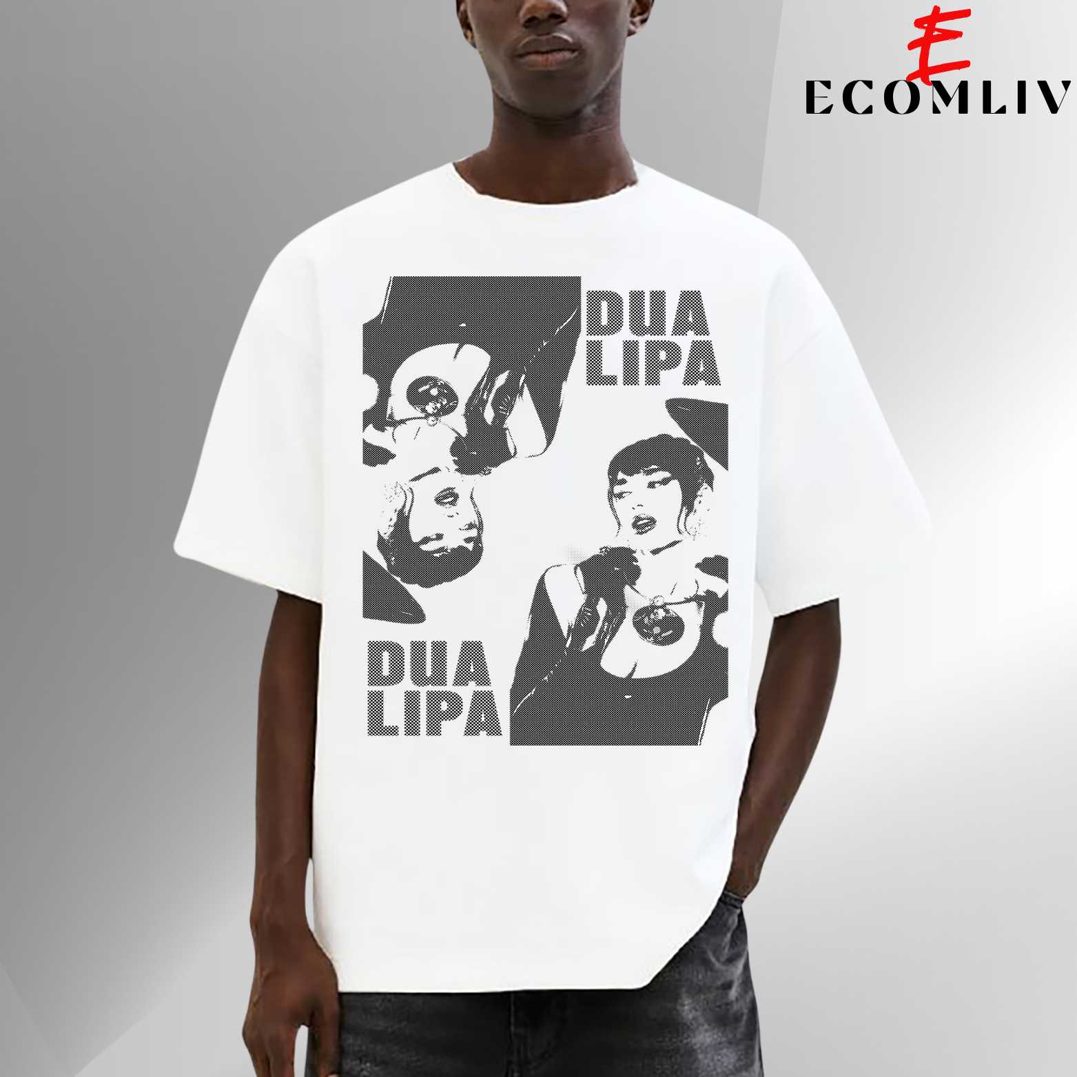 Dua Lipa Retro Tee, Music Star Streetwear, Collector Fan Gift